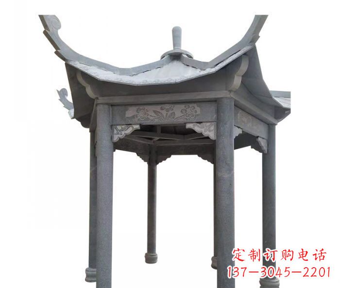 园林景观仿古石雕凉亭 (3)