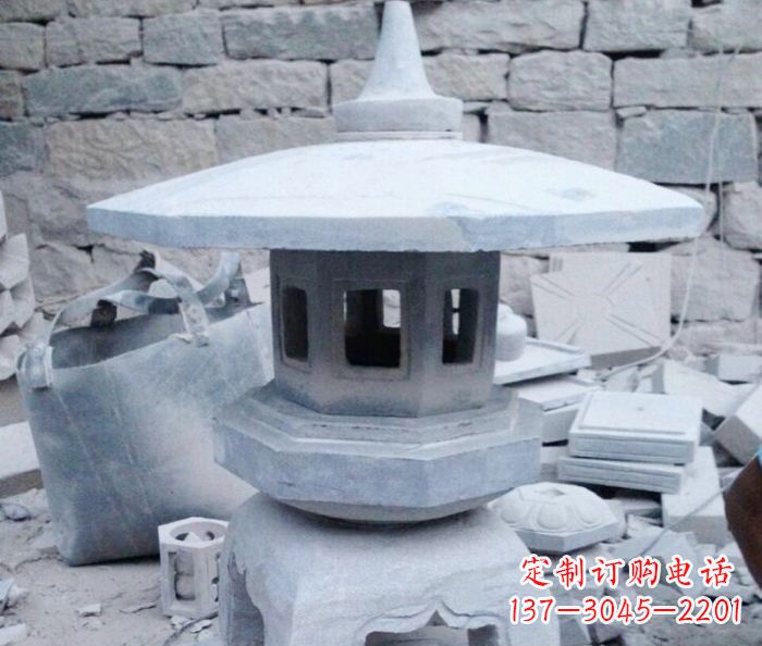 园林景观小型灯塔石雕 (2)
