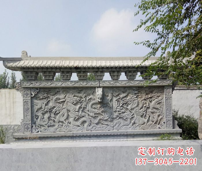 九龙壁雕塑 - 园林/九龙壁/浮雕/影壁 九龙壁雕塑 - 园林/九龙壁/浮雕/影壁