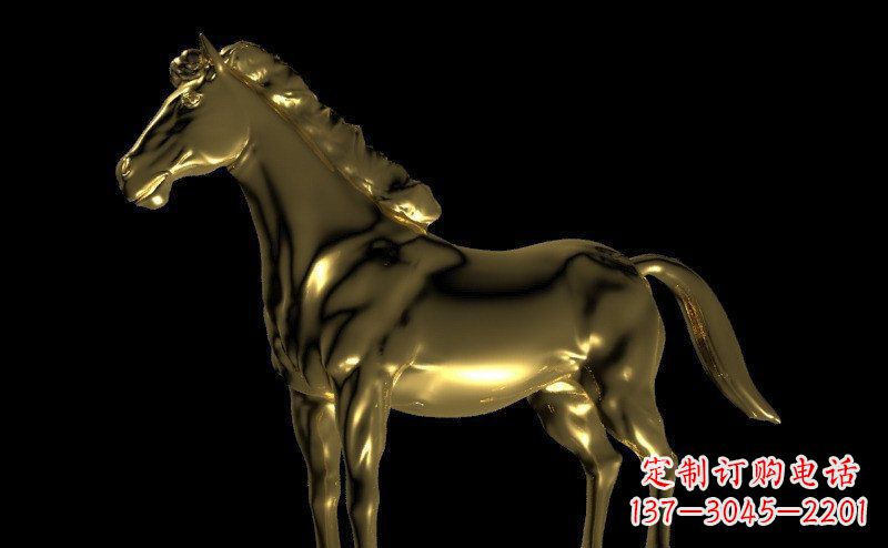 园林马动物景观铜雕