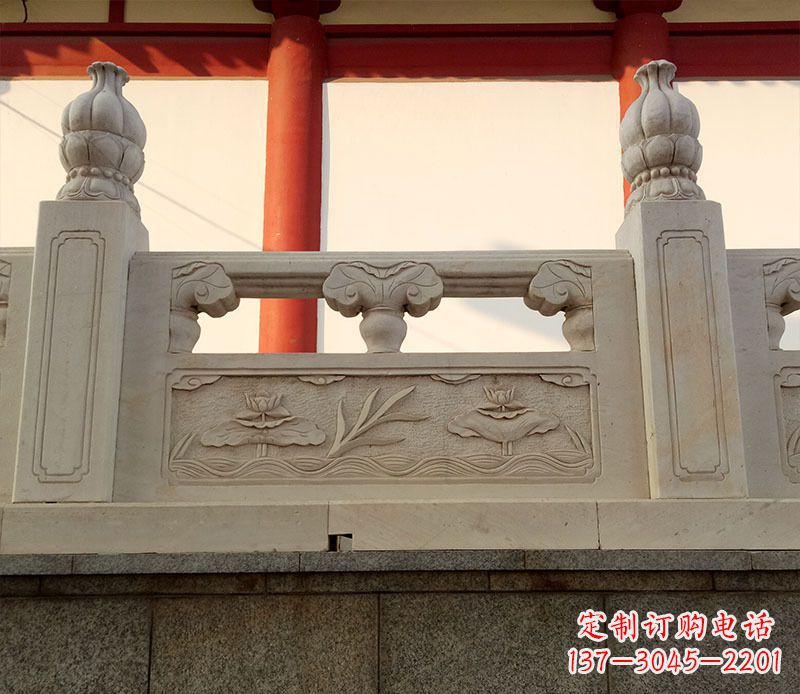 园林石浮雕栏板景观石雕 (2)