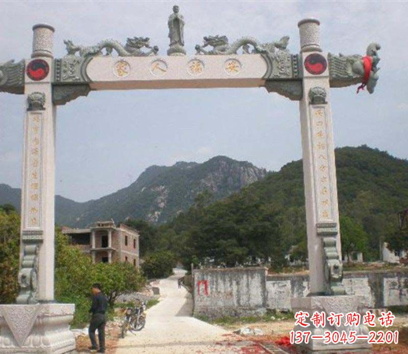 园林石牌坊景观石雕