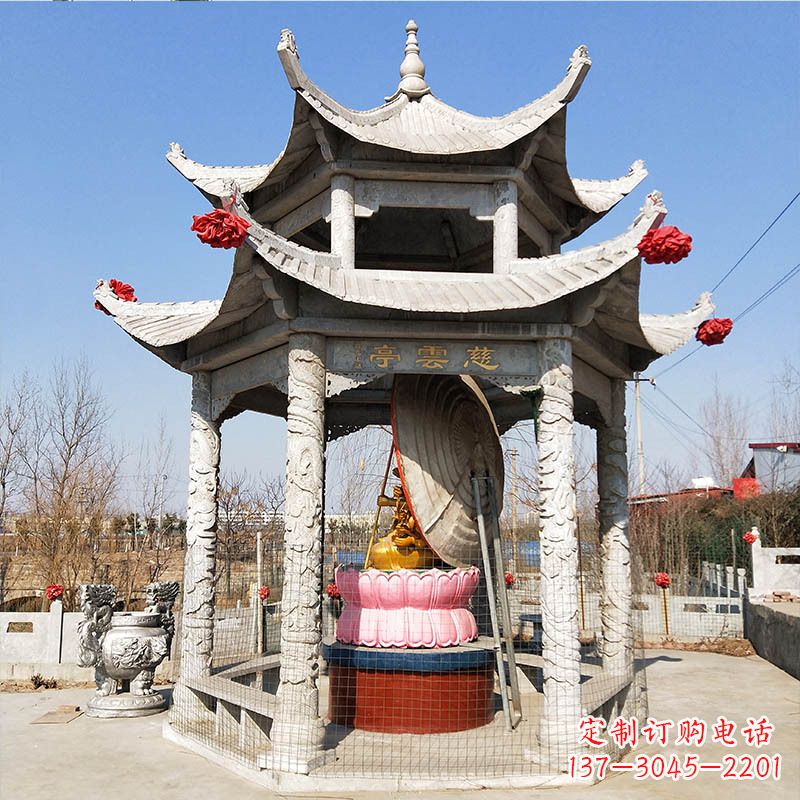 园林亭子双层凉亭