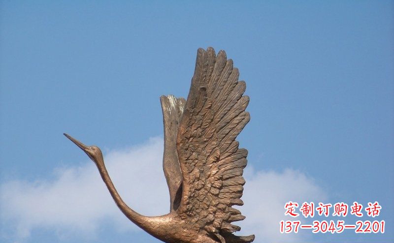 高飞雕塑 - 展翅/高飞/仙鹤/动物/铜雕 高飞雕塑 - 展翅/高飞/仙鹤/动物/铜雕