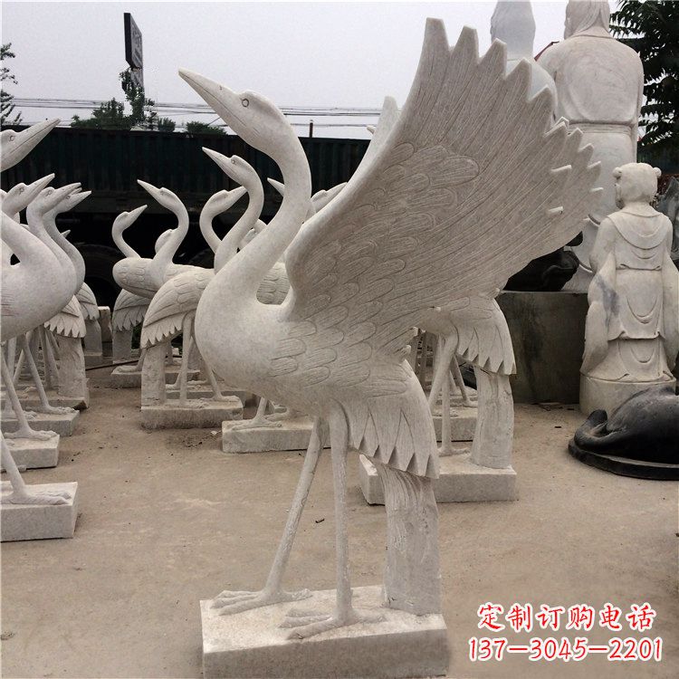 仙鹤雕塑 - 展翅/仙鹤/石雕 仙鹤雕塑 - 展翅/仙鹤/石雕