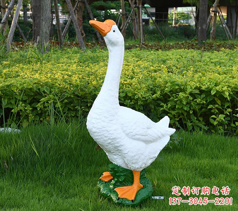 站姿合嘴仿真鸭子