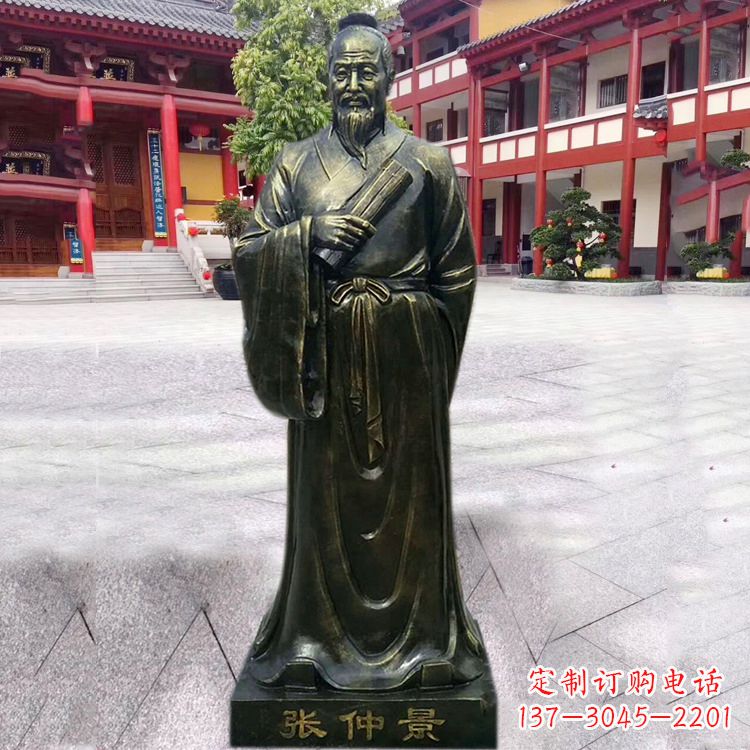 张仲景铜雕像