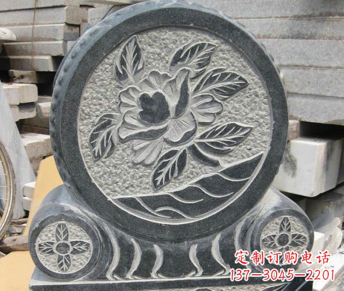 招财抱鼓石仿古石门墩