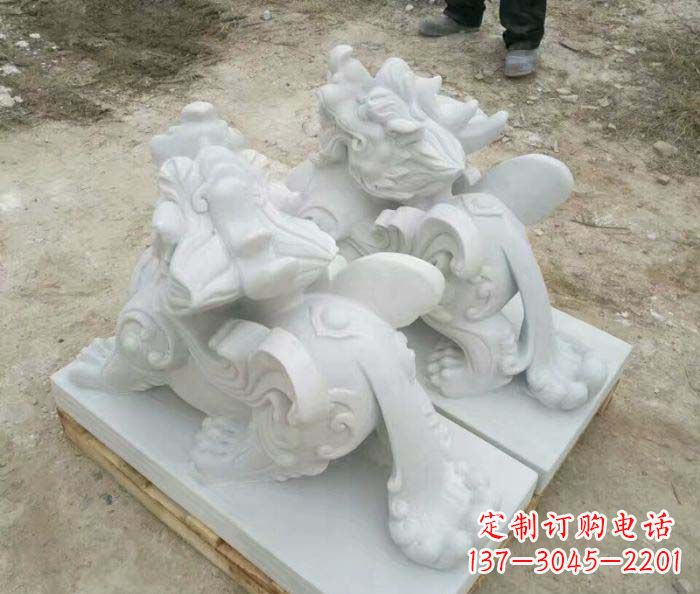 招财进宝立式貔貅门口石雕