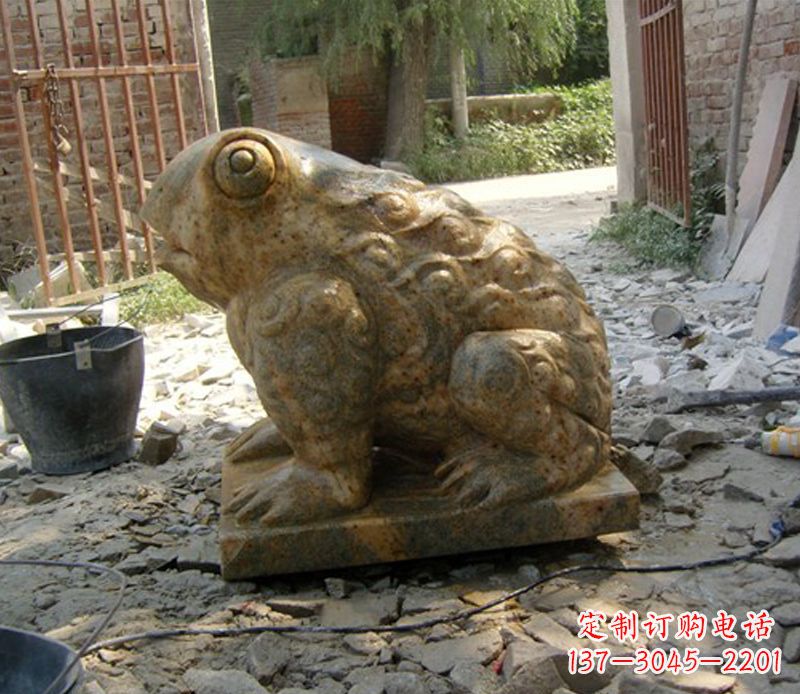 招财青蛙石雕