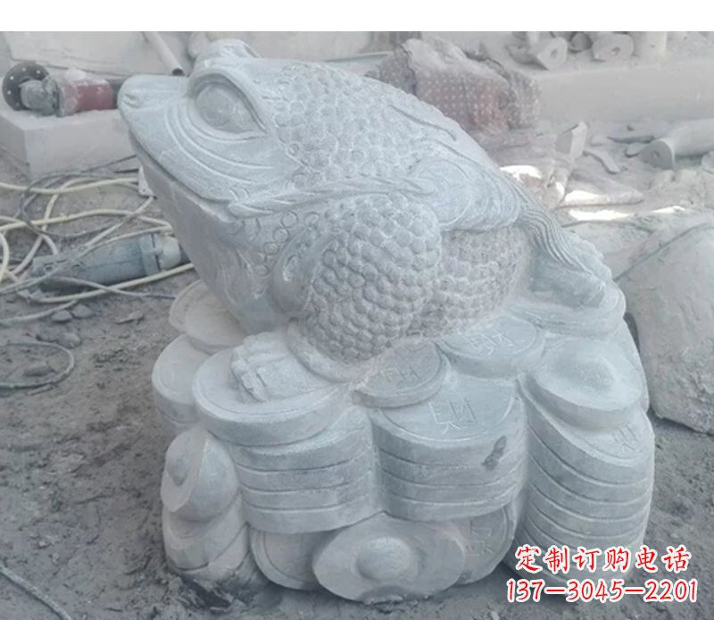 招财瑞兽金蟾石雕