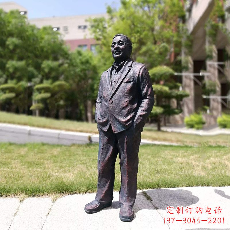 中国当代著名数学家铸铜华罗庚雕塑 中国当代著名数学家铸铜华罗庚雕塑