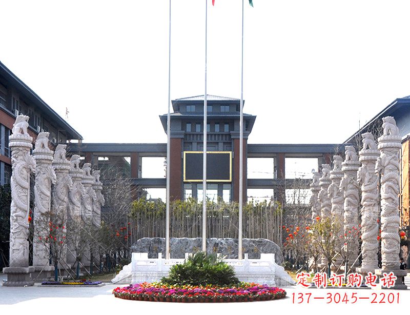 中国华表雕塑-校园园林广场景观装饰雕塑