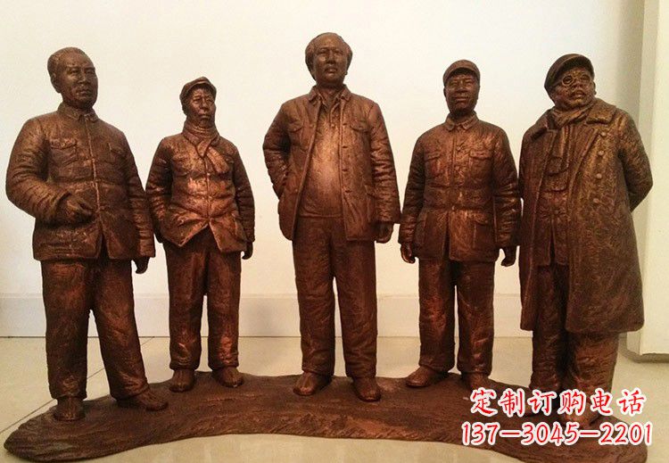 中国近代伟人系列铜雕像