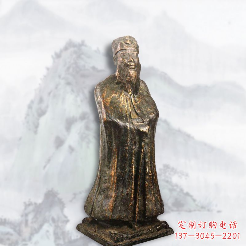 张大千雕塑 - 中国/近代/著名画家/张大千/铸铜 张大千雕塑 - 中国/近代/著名画家/张大千/铸铜