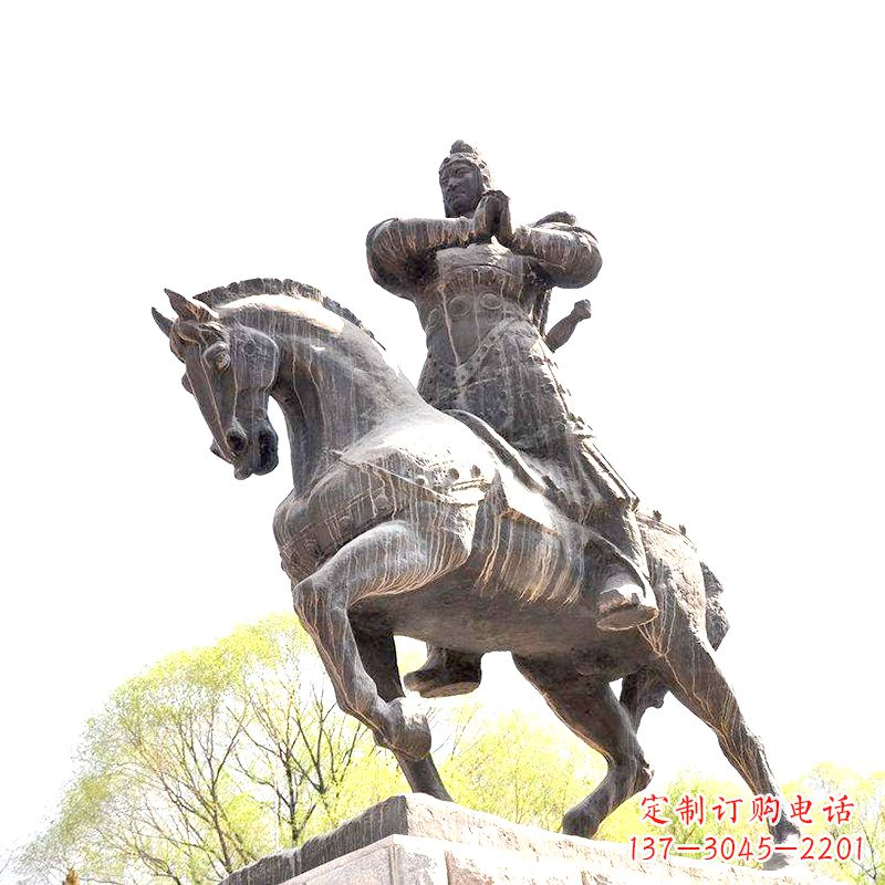 中国历史名人民族英雄霍去病铜雕塑