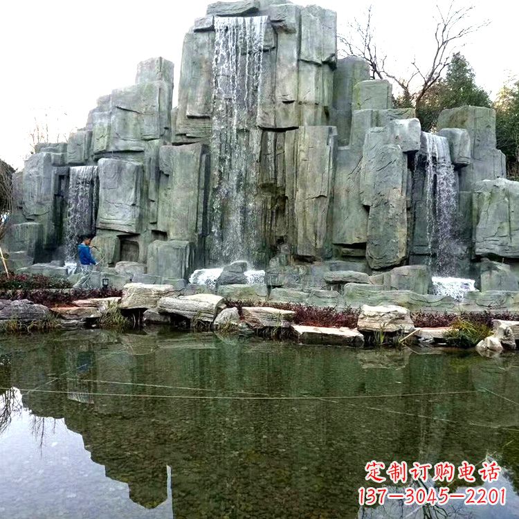 中式园林流水假山雕塑