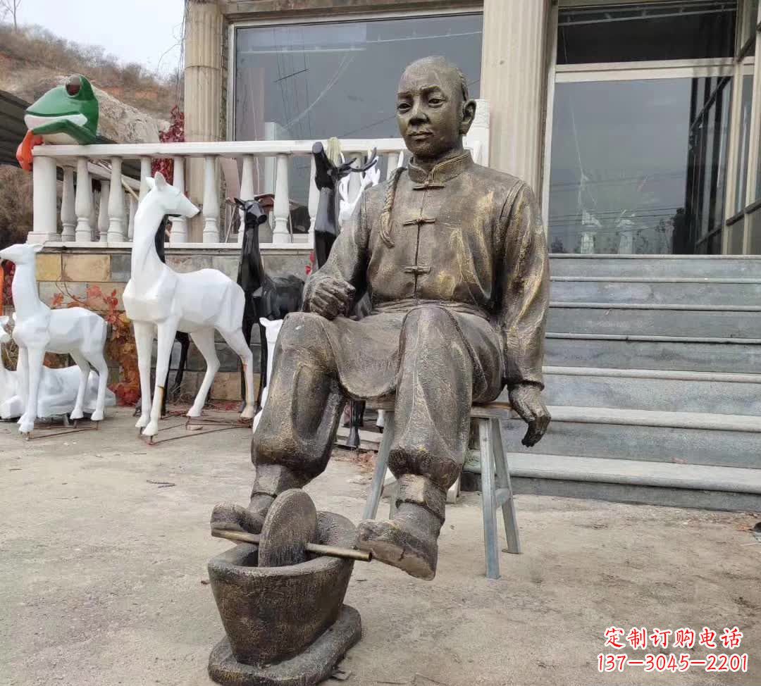 中医古代人物铜雕