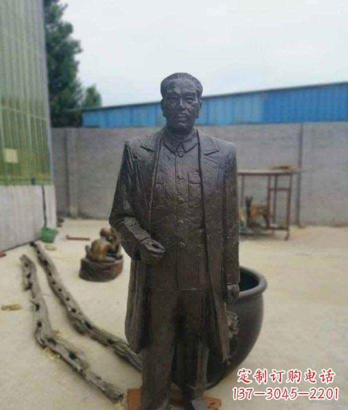 周恩来铜雕 (2)