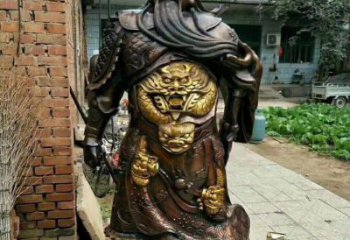 武财神关公铜雕塑