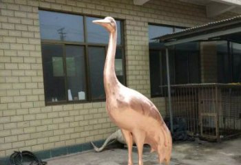 仙鹤公园动物铜雕