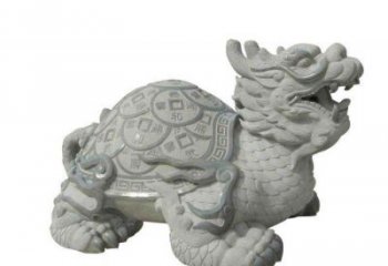 招财神兽大理石龙龟石雕