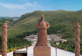 中国历史名人大型李世民景观雕塑