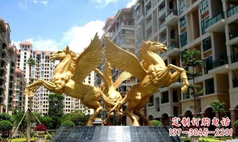 铸铜飞马雕塑