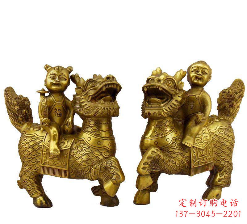 铸铜福禄麒麟 铸铜福禄麒麟