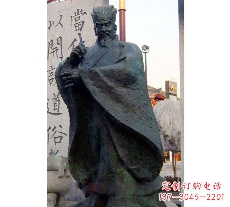 铸铜古代名人颜真卿