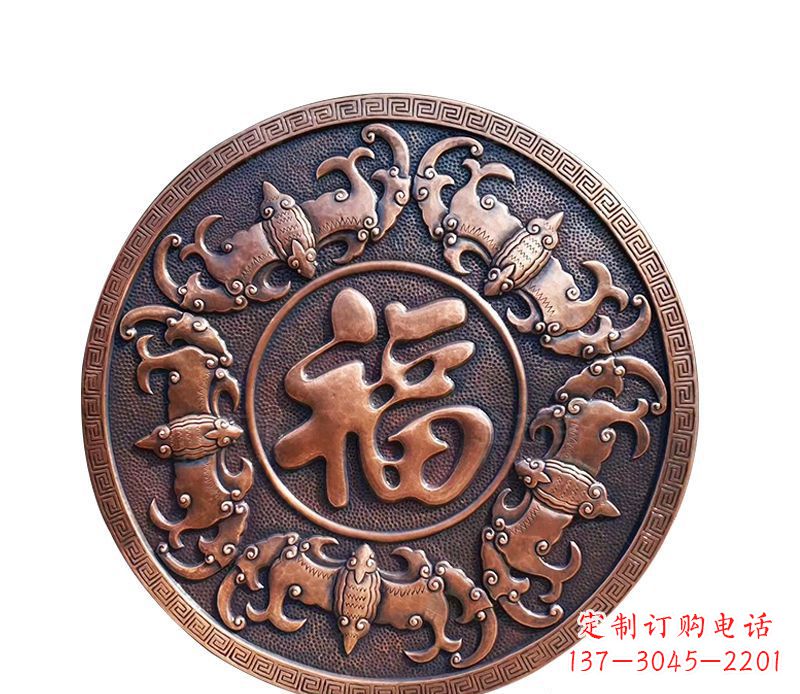 铸铜广场福气景观雕塑