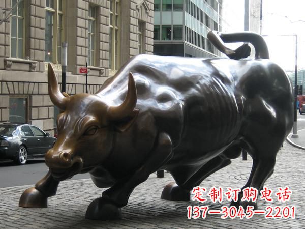 铸铜华尔街牛