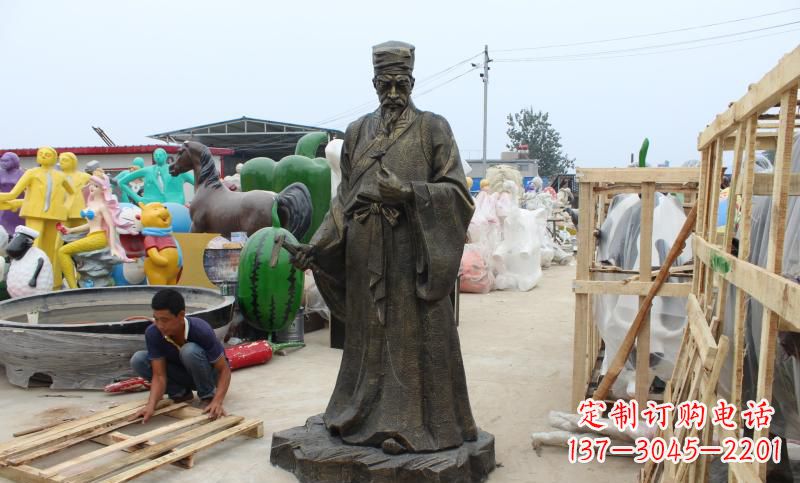 铸铜李时珍雕塑