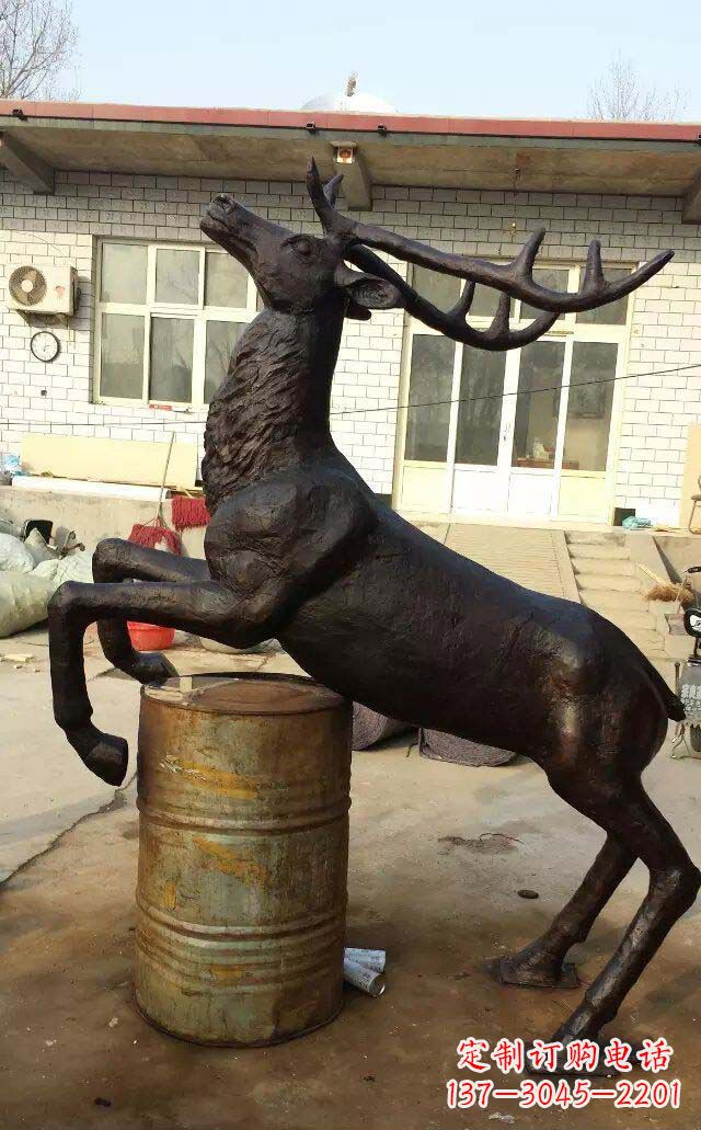 铸铜羚羊公园动物铜雕