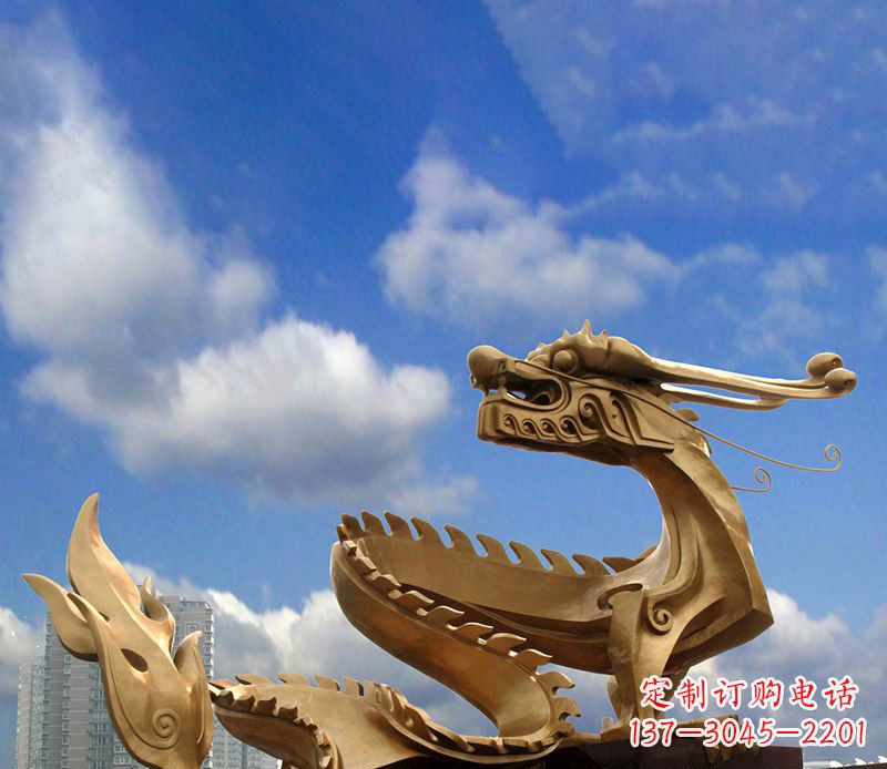 铸铜龙铜雕工艺品
