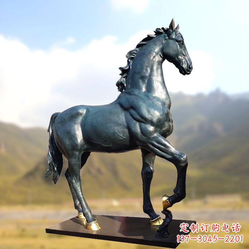铸铜马铜雕塑