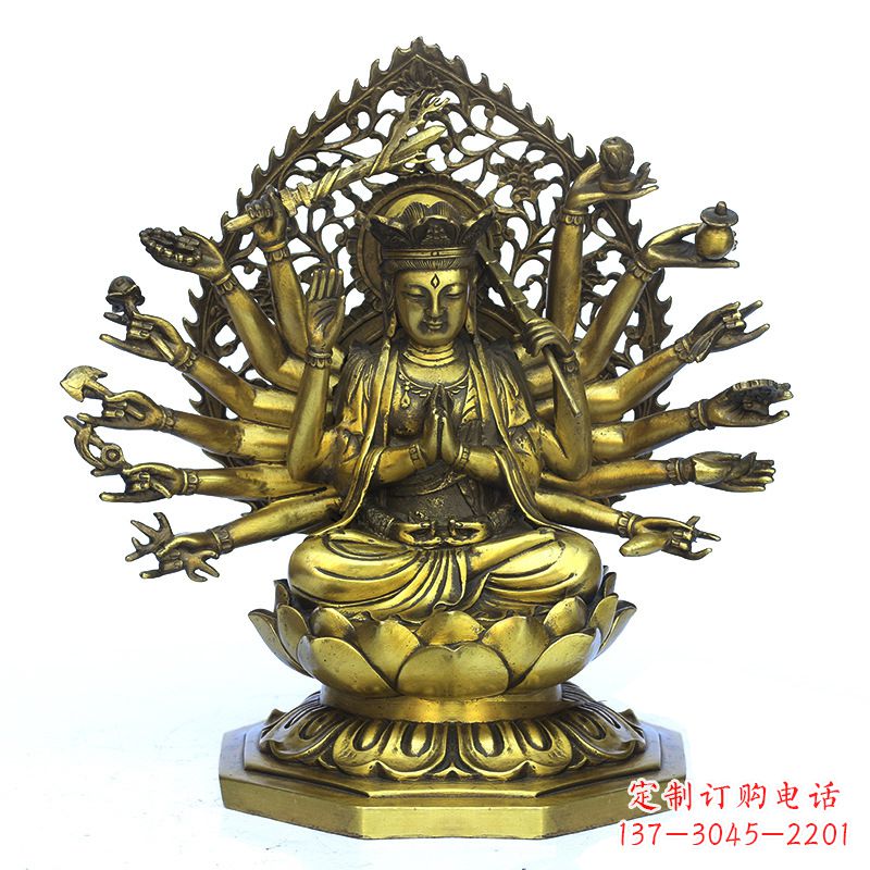 铸铜千手观音雕塑
