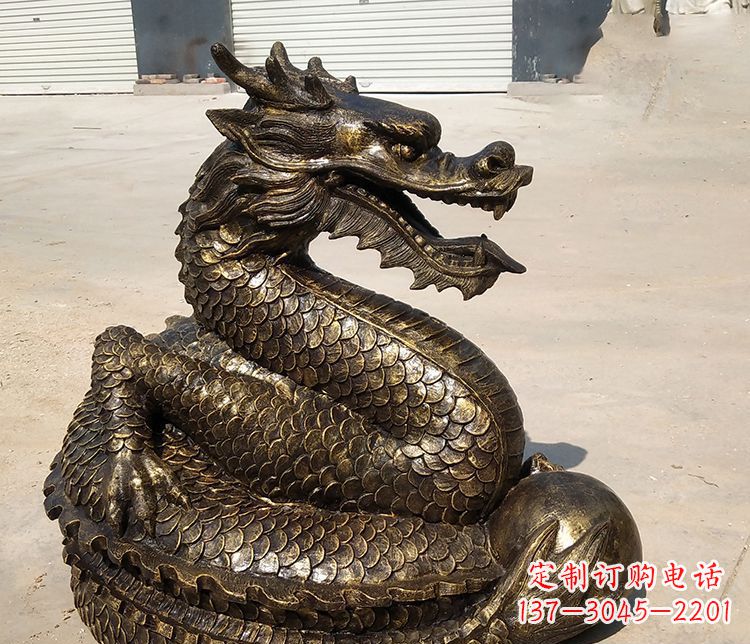 铸铜神龙雕塑