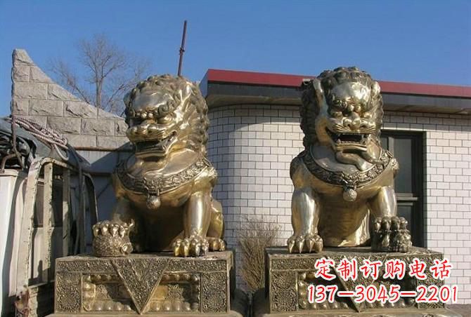铸铜狮子雕塑
