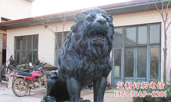 铸铜狮子铜雕