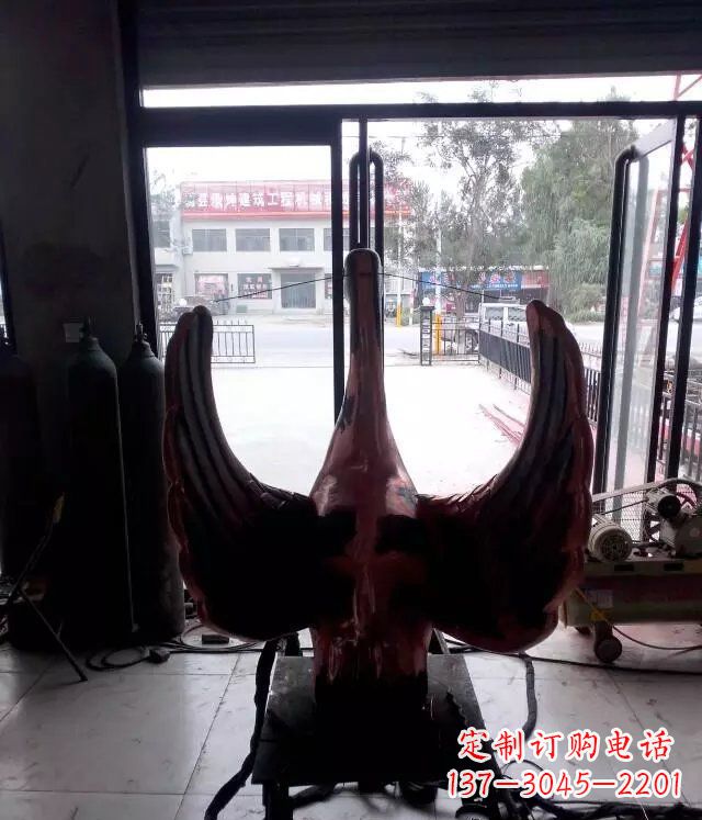 铸铜天鹅公园动物铜雕 (2)
