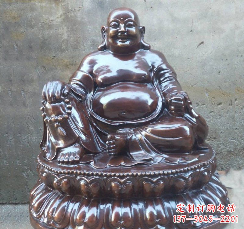 宗教庙宇弥勒佛铜雕