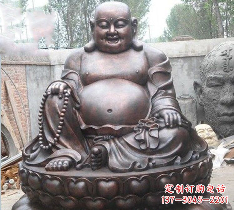 宗教庙宇弥勒佛铜雕222