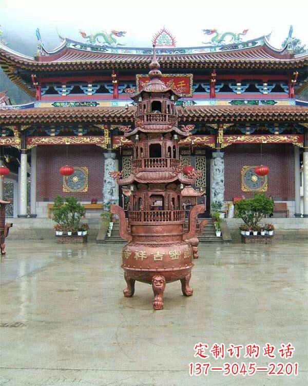 宗教庙宇香炉铜雕