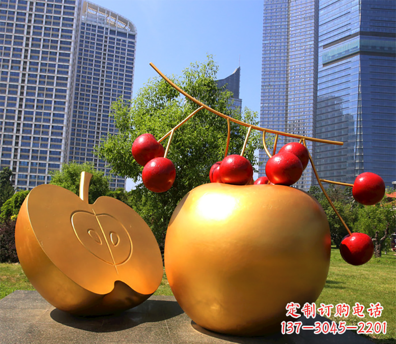 户外水果雕塑