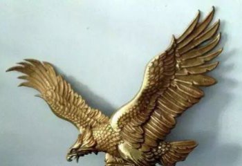 铸铜老鹰企业动物铜雕 (2)