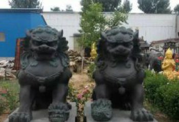 铸铜狮子看门狮子铜雕