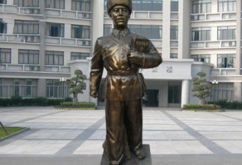 校园名人雷锋铜雕
