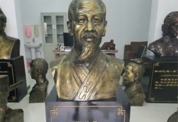 张仲景半身像铜雕